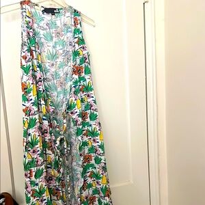 love moshino Floral Sleeveless  cardigan Dress size: 4